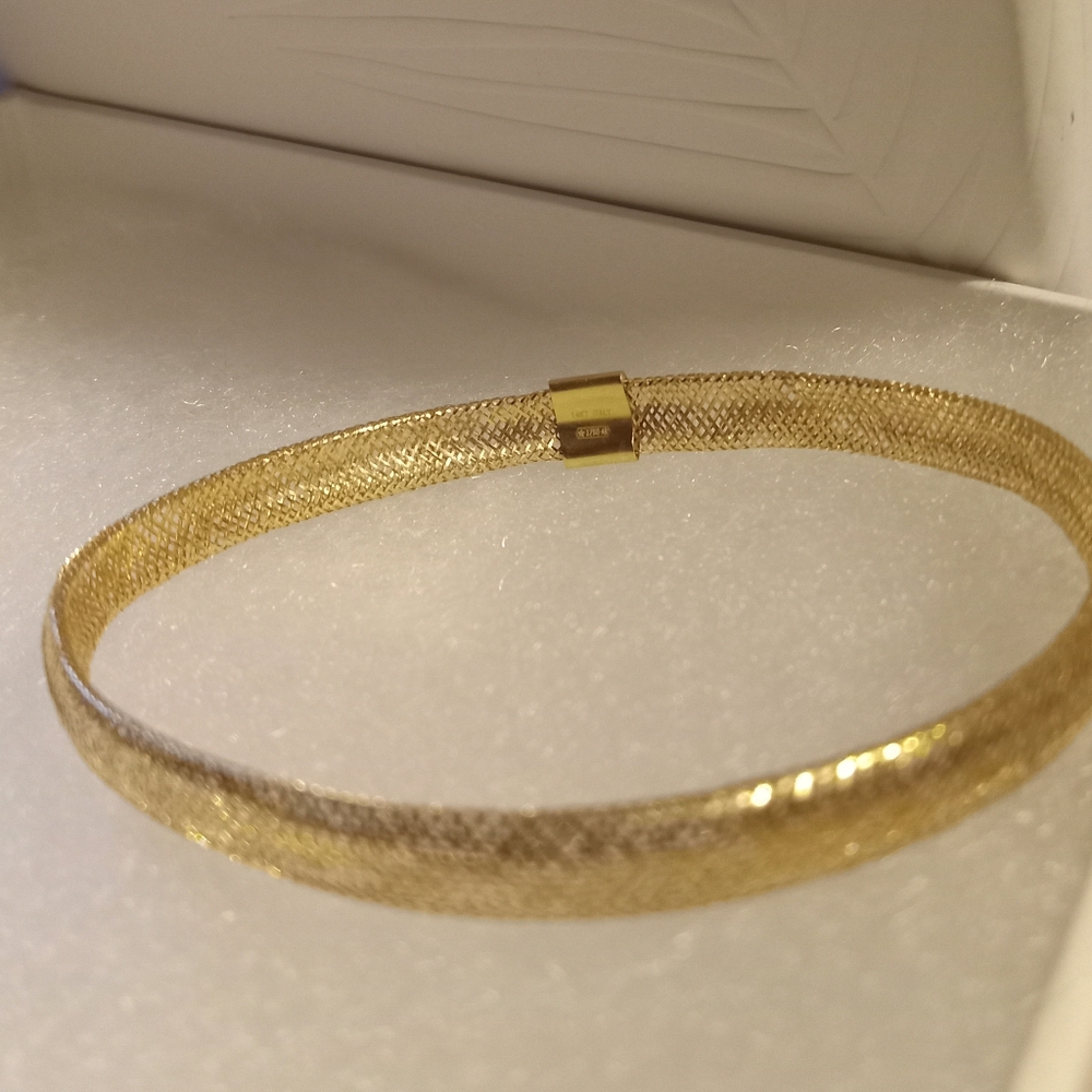 14 k mesh bangle bracelet